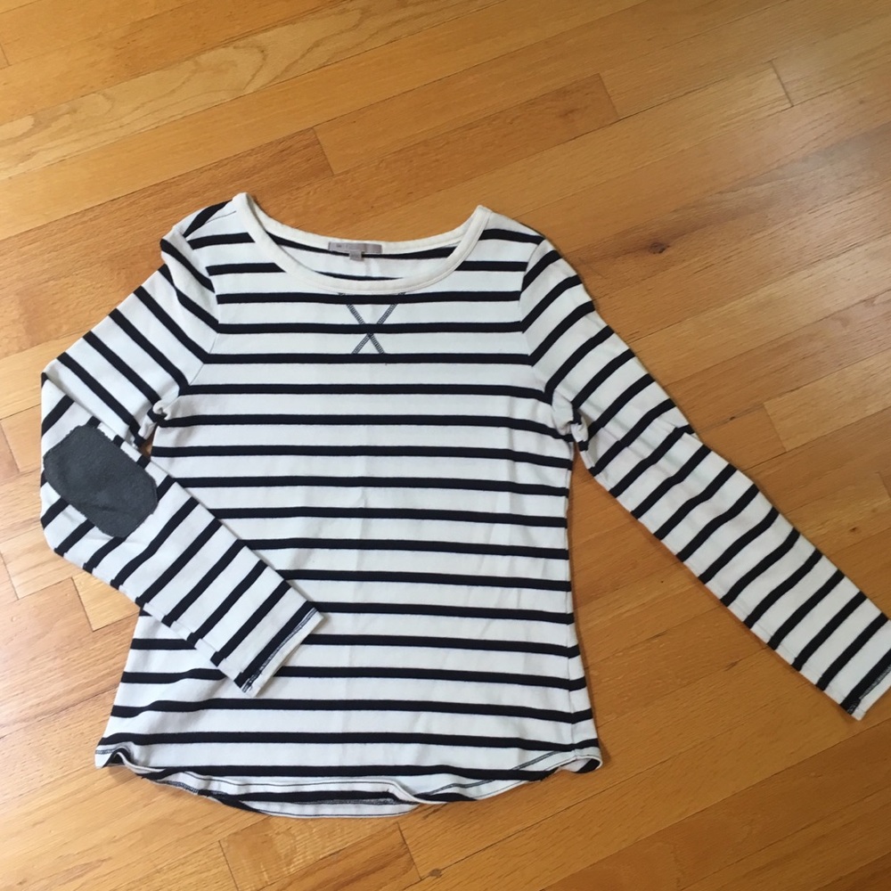 Gap Iconic Striped Shirt with Elbow Patches
